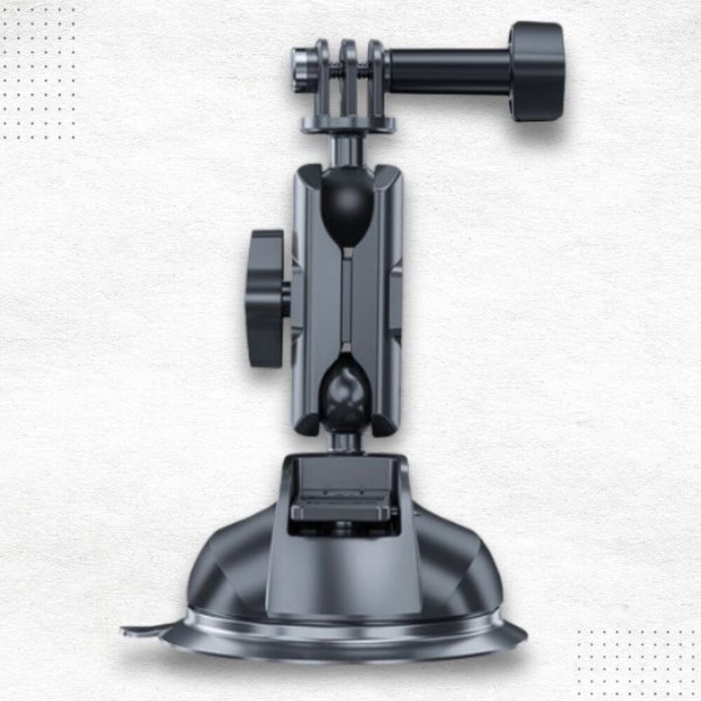 TELESIN Universal Suction Cup Car Holder 360° Rotation for Cameras & Smartphones